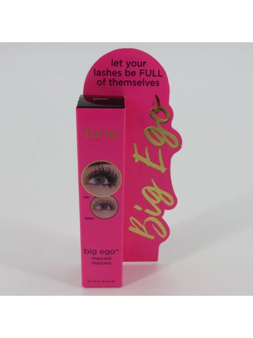 Tarte Big Ego Mascara Black .15 fl oz NEW Factory Sealed Lashes Eyelashes NIB